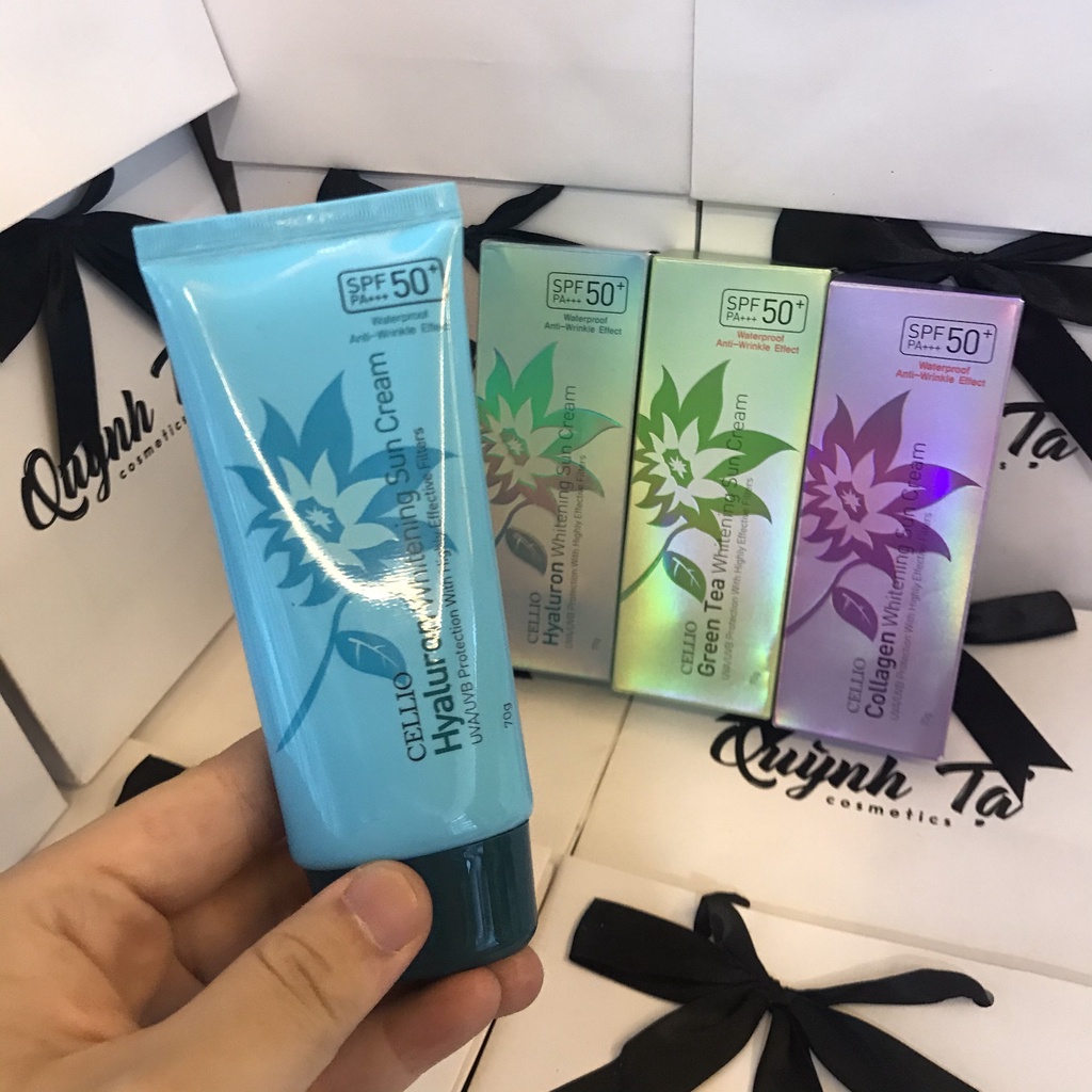 Kem Chống Nắng Cellio 💥Freeship💥 Kem Dưỡng Mịn - Thấm Nhanh Không Gây Nhờn Dính Cho Da SP13 | BigBuy360 - bigbuy360.vn