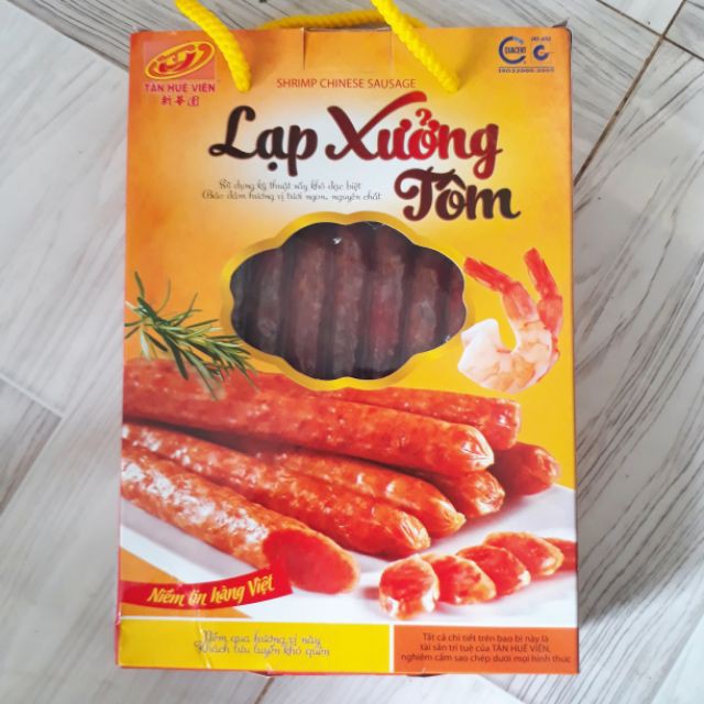 [HÀNG LOẠI 1] LẠP XƯỞNG TÔM TÂN HUÊ VIÊN HỘP 500GR [Đặc Sản Sóc Trăng]