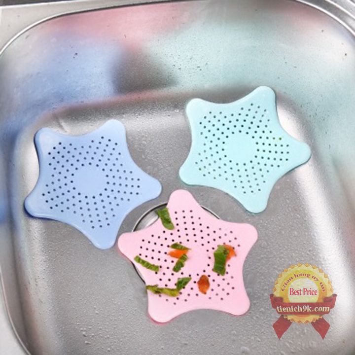 Lọc rác bồn rửa chén bát silicon hình ngôi sao xinh xắn tiện lợi cho gia đình - LOKING