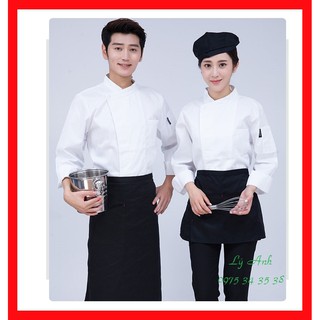 Áo bếp đồng phục cao cấp tay dài