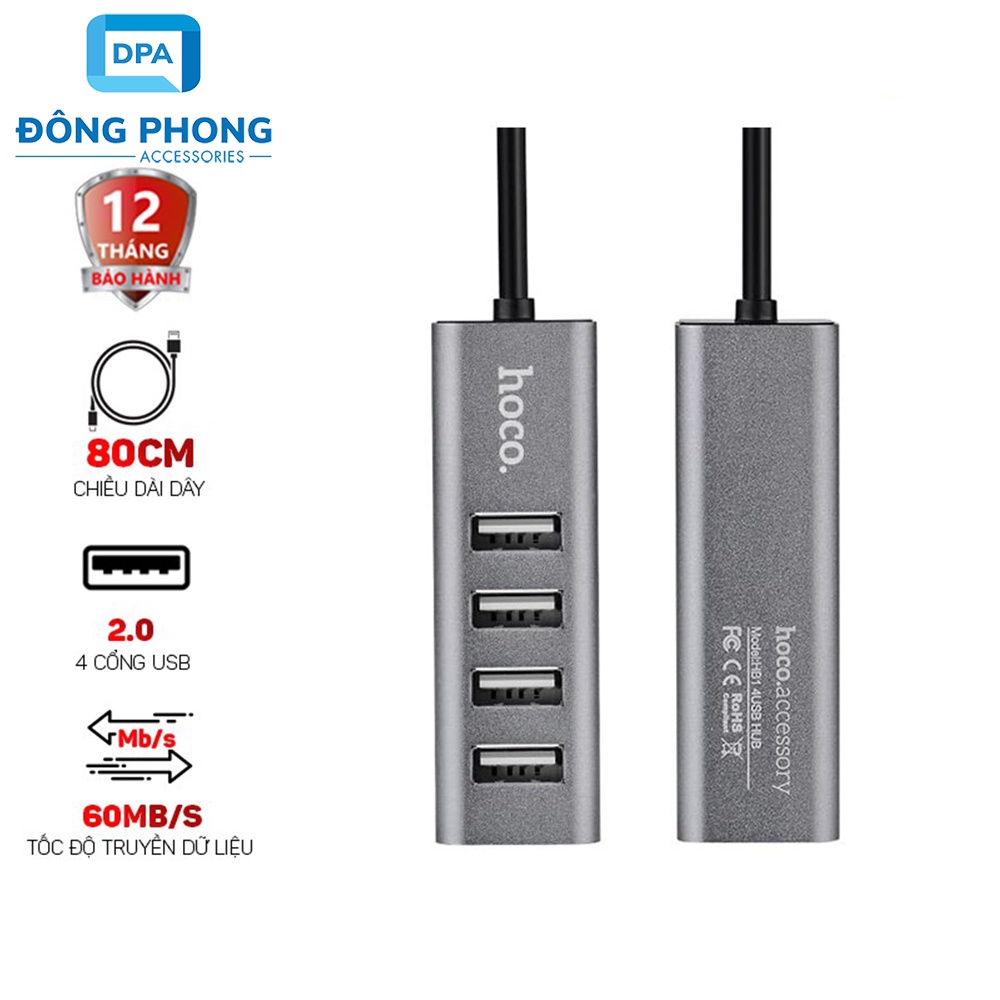 Bộ Chia Cổng USB Hoco HB1 Chính Hãng - HUB USB HOCO HB1