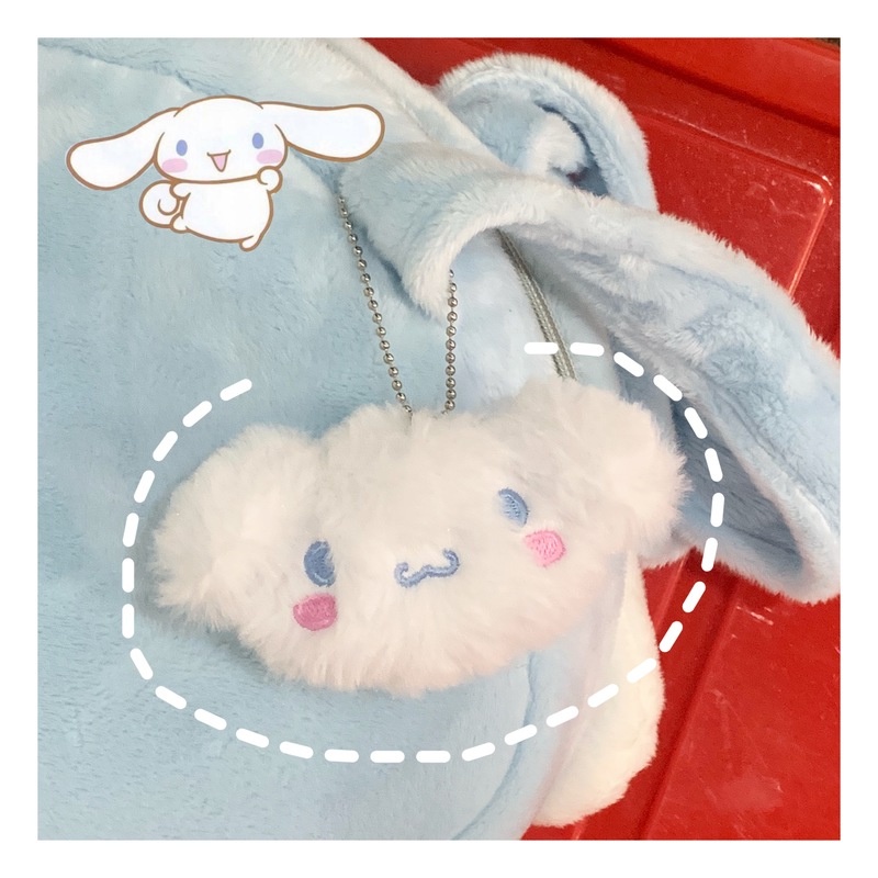 We Flower Móc Khóa Chú Chó Cinnamon Nhồi Bông Dễ Thương