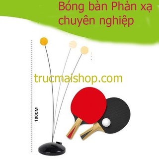 Bộ đồ chơi bóng bàn luyện phản xạ tặng thêm 5 bóng và 1 lọ keo