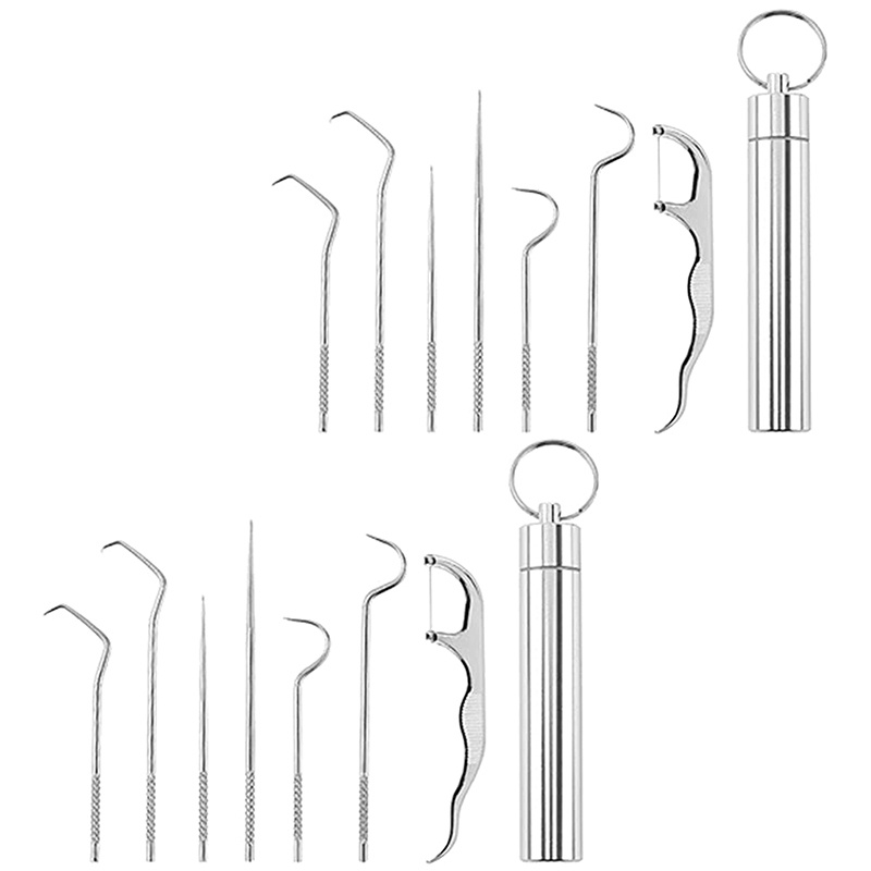 Bộ Dụng Cụ Vệ Sinh Răng Miệng Chuyên Dụng Bằng Inox 304