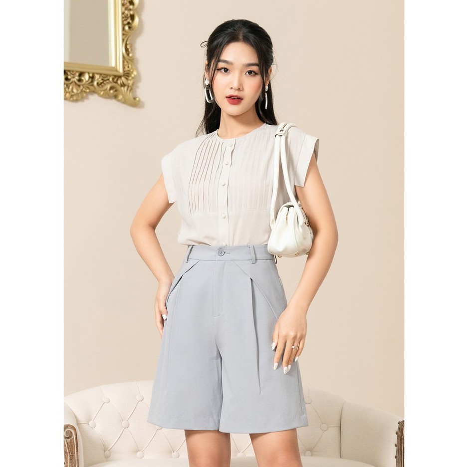 Quần Shorts Vải Ly Chéo SVA1063