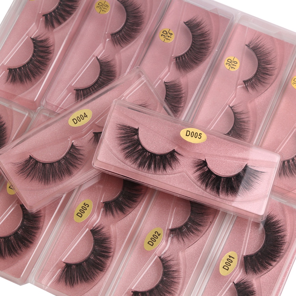 Cặp lông mi giả MAGEFY 3D sợi tơi và mềm mại siêu tự nhiên có độ cong sẵn