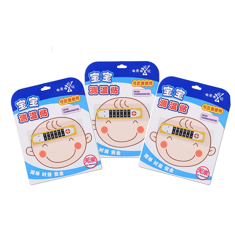 Nhiệt kế dán trán đổi màu theo nhiệt độ có màn hình LCD cho trẻ