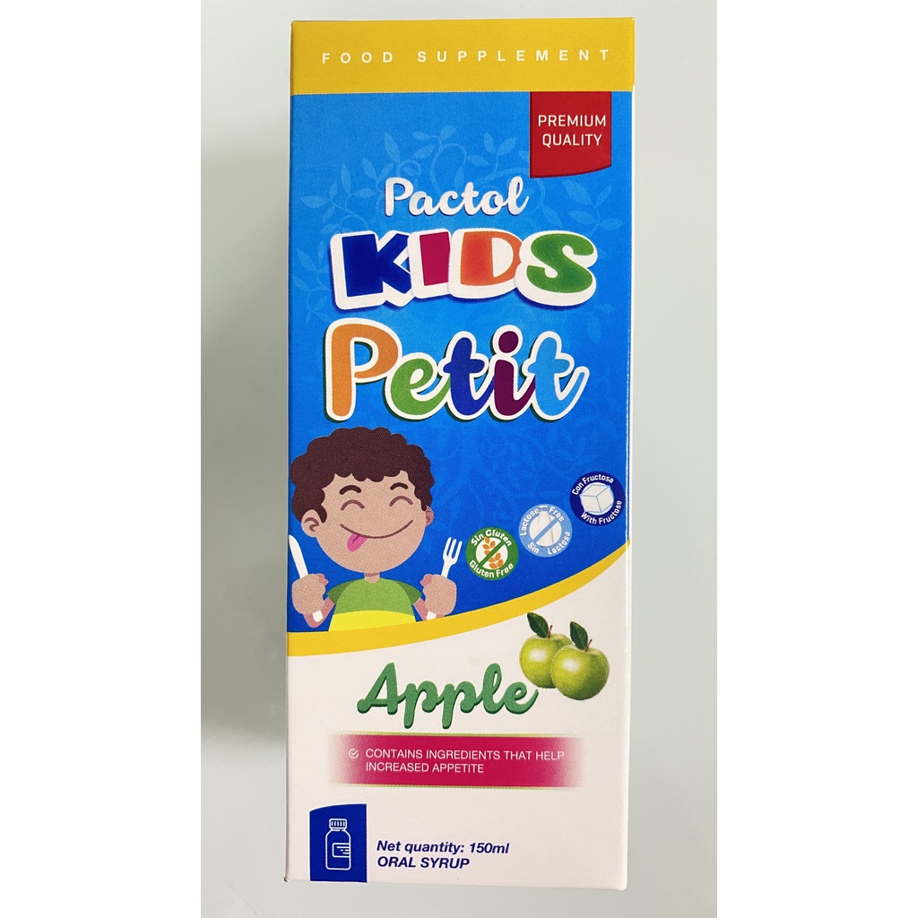 Pactol Kids Petit.Siro Bổ Sung Giúp Bé Ăn Ngon,Tiêu Hóa Tốt,Hấp Thụ Dinh Dưỡng