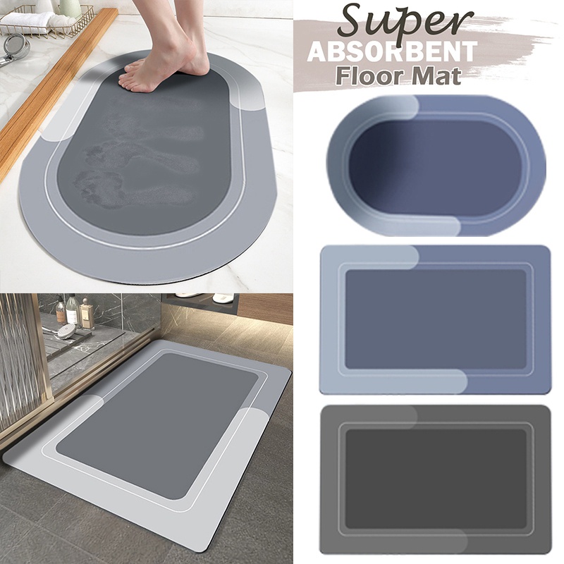 Thảm lót sàn Chống Trượt Thấm Hút Nước Nhanh Khô Trang Trí Nhà Cửa