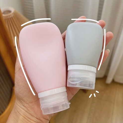 Lọ Silicone Rỗng Dùng Đựng Mỹ Phẩm Dung Tích 30ml/60ml/90ml Tiện Dụng Khi Đi Du Lịch