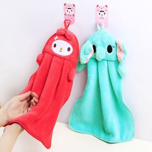 Khăn lau tay treo tường hình thú hoạt hình