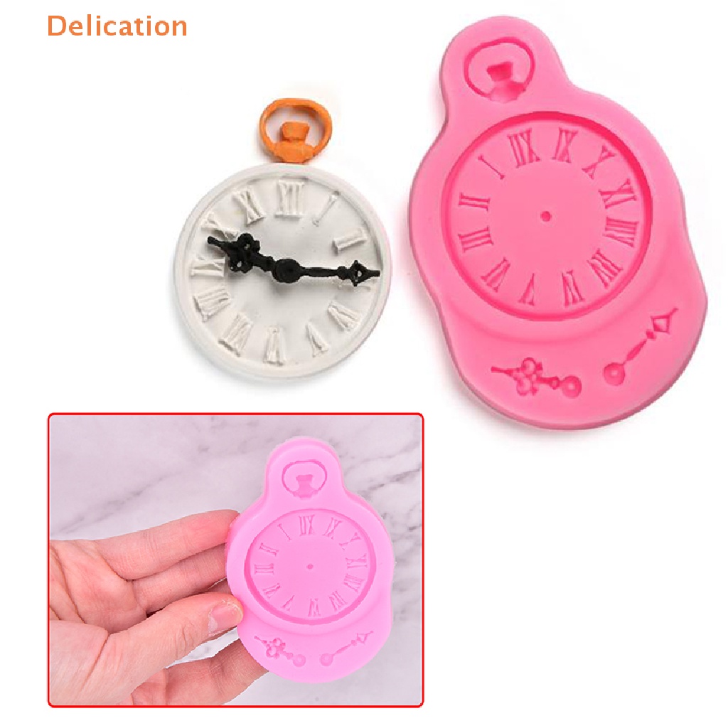 1 Khuôn Silicone Làm Bánh Hình Đồng Hồ