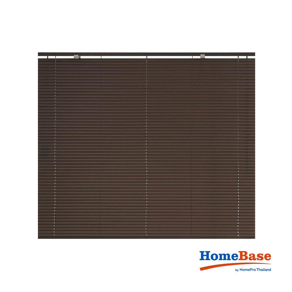 HomeBase HLS Rèm Màn cửa cuốn nhựa vinyl R155xC130cm màu nâu đậm