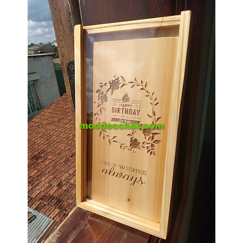 Thiệp chúc mừng sinh nhật tình nhân 3d đẹp độc đáo. Thiệp gỗ handmade tự làm