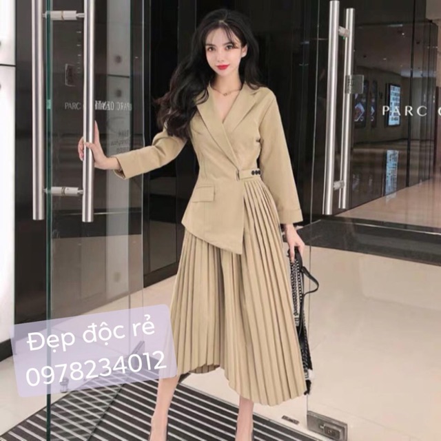 Váy vest chân xếp li có sz S M L