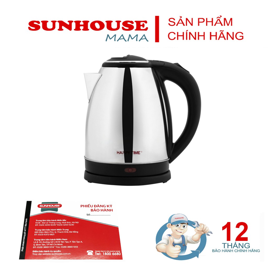Ấm siêu tốc Happy Time HTD1082 1.8L