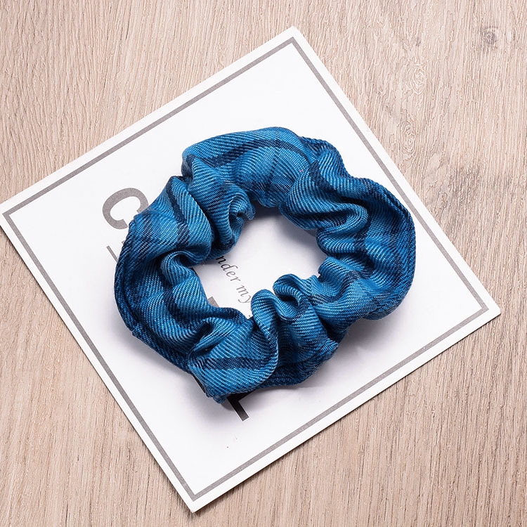 Dây buộc tóc kẻ sọc thời trang retro Hàn Quốc D0630088