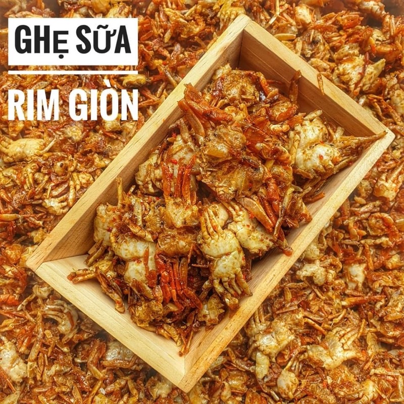 Ghẹ Sữa Rim Tỏi Ớt Lon 300Gram   TỪ ĐƠN 50K,  Hàng ngon nhà làm