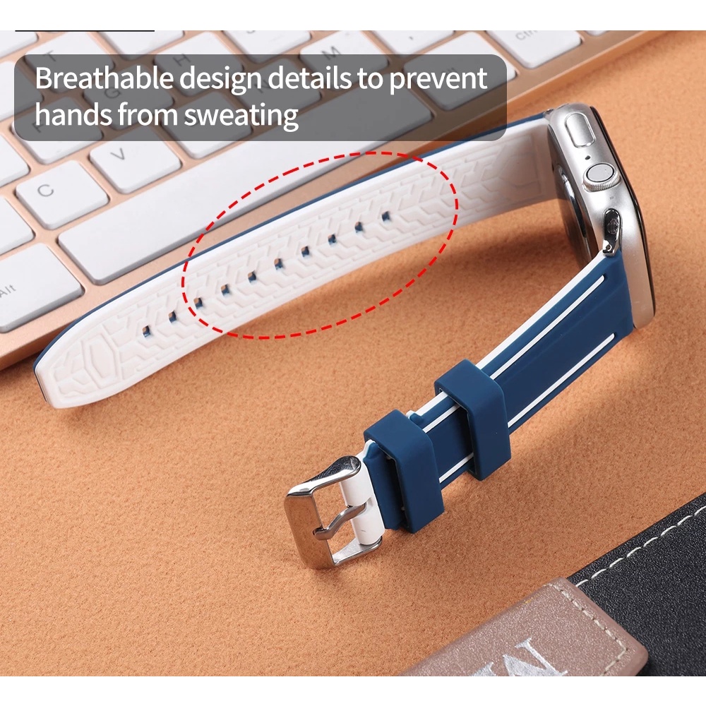 Dây Đeo Silicone Kiểu Dáng Thể Thao Cho Đồng Hồ Thông Minh Apple Watch Series 8 7 iWatch Series 8 7 45mm 41mm 2022 world cup