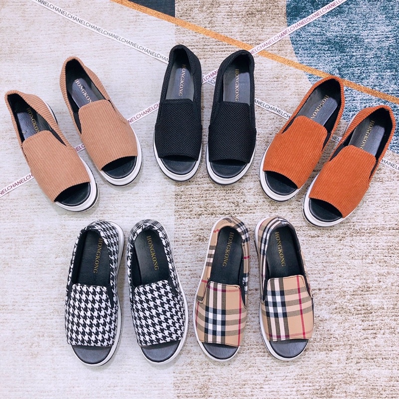 [HOT] GIÀY SLIPON ĐẾ BÁNH MÌ 5 PHÂN SIÊU NHẸ ÊM