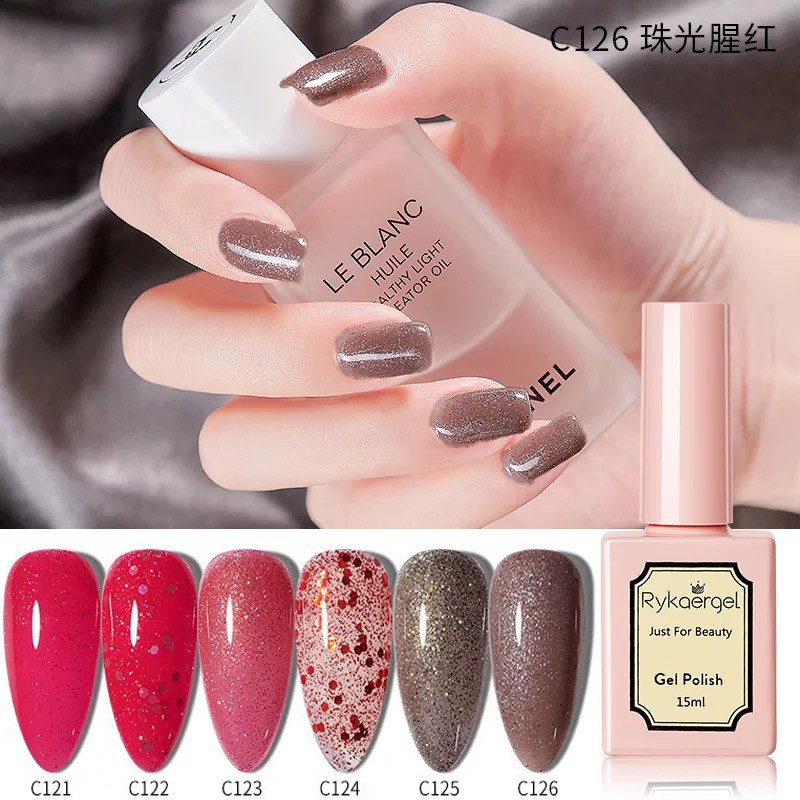 [121-140] Sơn gel rykaergel chai15ml chăm sóc trang trí móng làm nail shop kdlatus