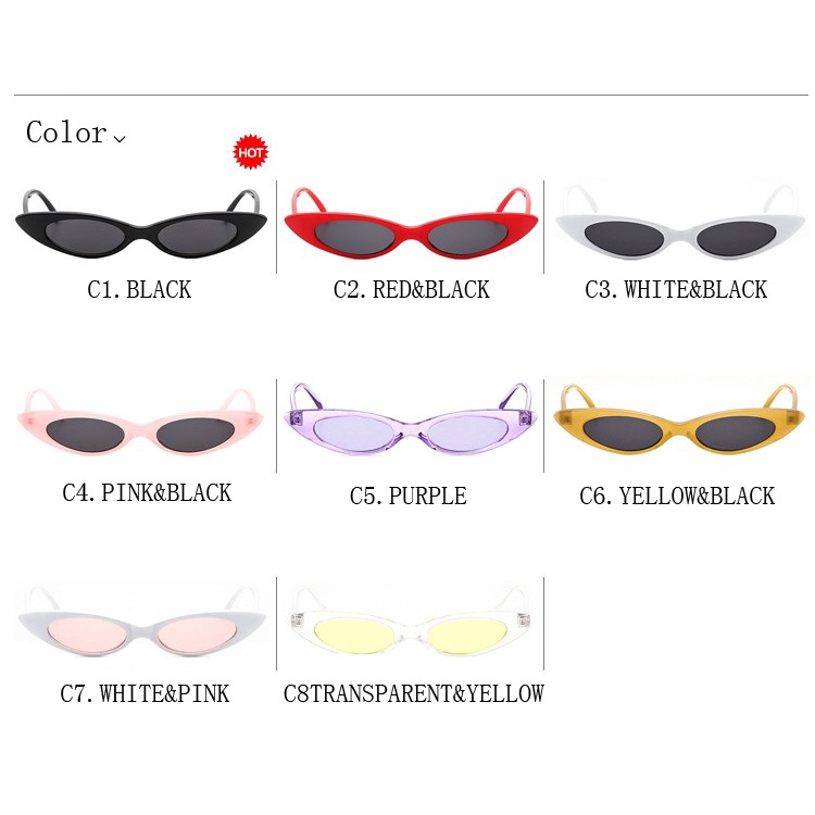 Kính mát dáng dẹt SAMJUNE chống tia UV400 phong cách retro