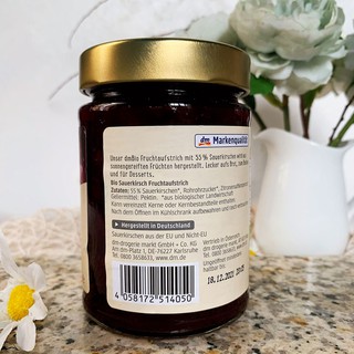 Mứt cherry hữu cơ Dm Bio 340g