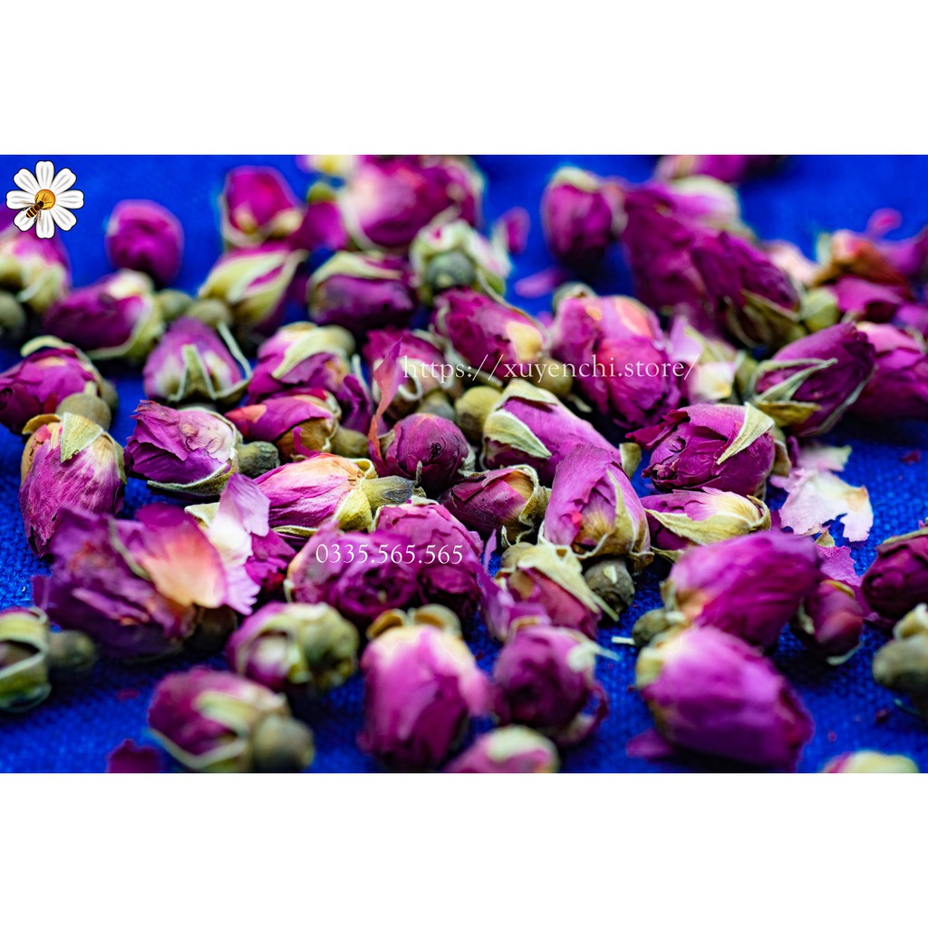 Trà hoa hồng khô Rose Bud | 100g Nụ hồng sấy khô