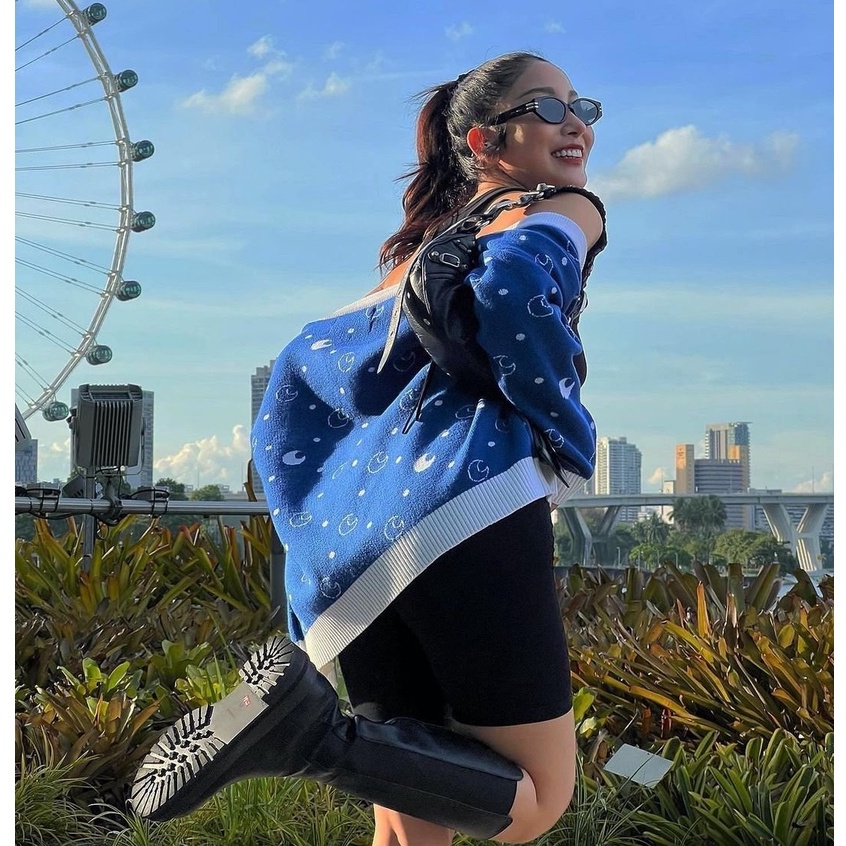 Áo khoác cardigan len Onism Bluemoon màu xanh coban - Cardigan ONISM