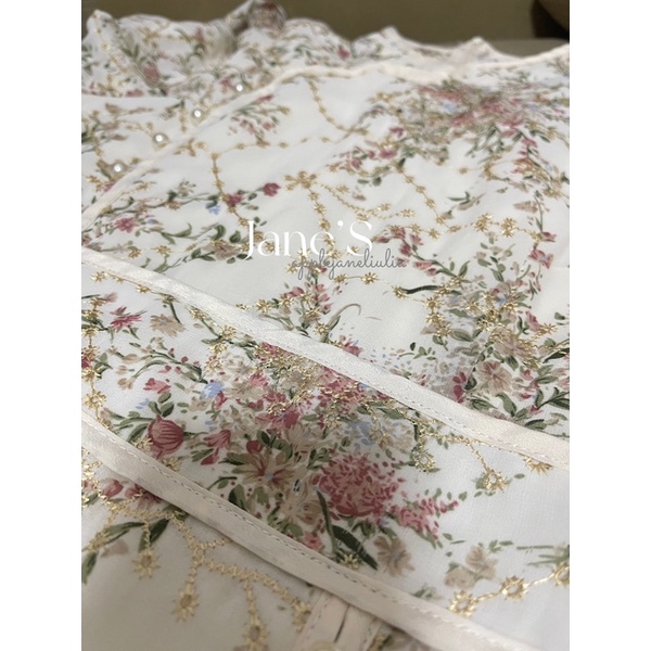 Jane Sườn xám dự tiệc cách tân thêu hoa Vintage kết hợp hiện đại sang trọng ẢNH THẬT CUỐI