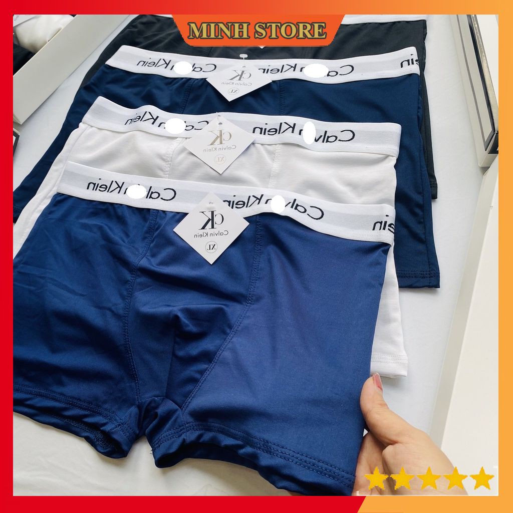 Quần lót nam Boxer thun lạnh Cotton, sịp đùi nam đẹp, quần lót nam đùi co dãn 4 chiều SD01 (Che Tên) - MS66