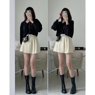 Áo croptop tay bồng cổ lệch
