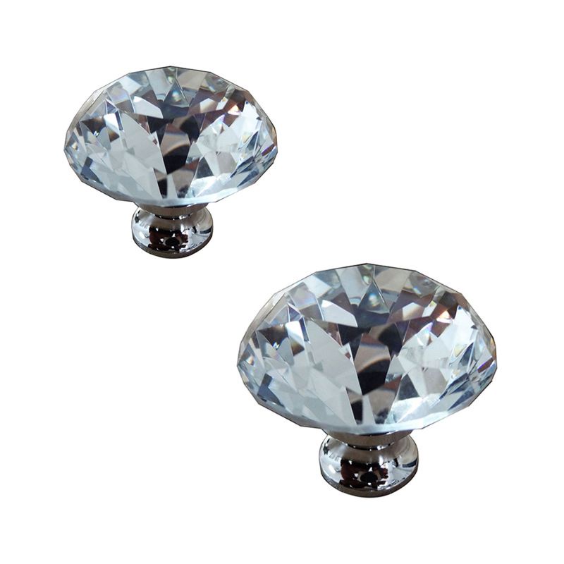 Set 10 Tay Nắm Ngăn Kéo Tủ Đính Đá Giả Kim Cương Cứng