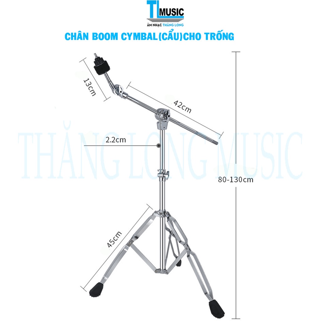 Chân boom cymbal cho dàn trống