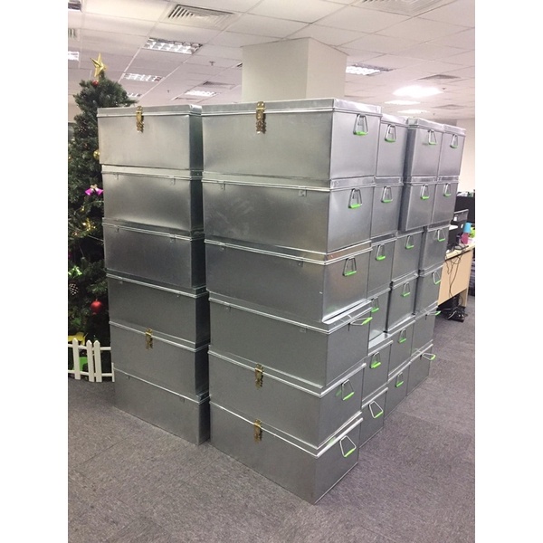 Thùng tôn kt D60cm x R40cm x C40cm đựng giấy tờ, chứng từ.