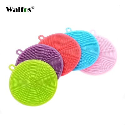 Miếng rửa chén dĩa WALFOS bằng silicone chất lượng cao tiện lợi