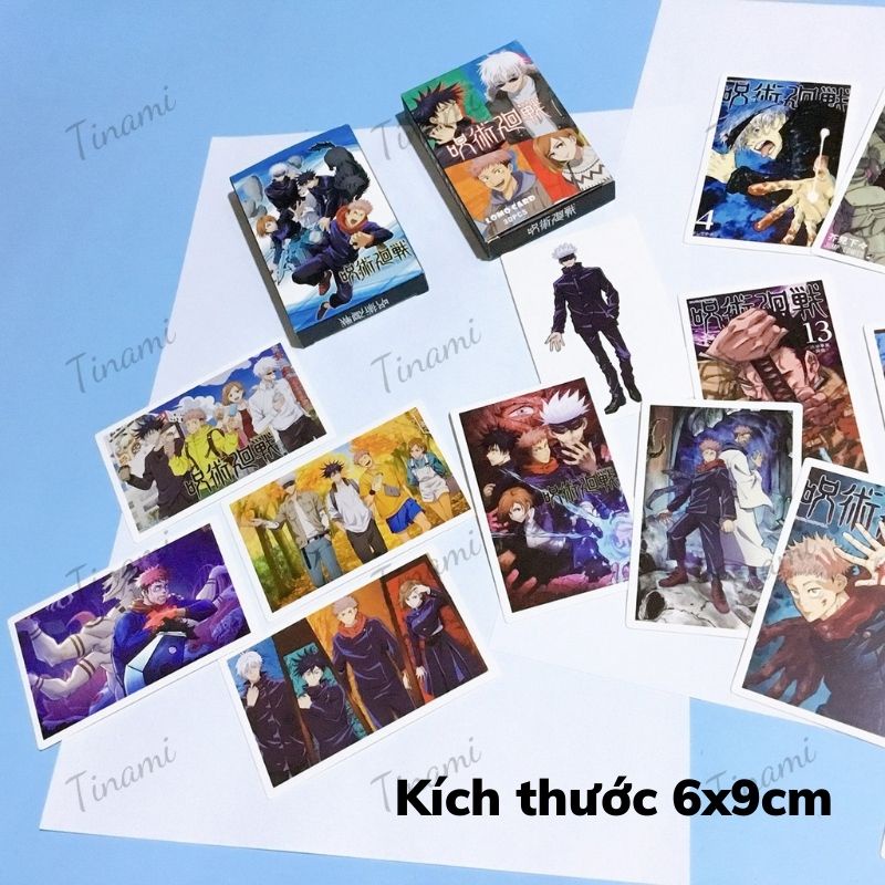 Chú Thuật Hồi Chiến Jujustu Kaisen Bộ 30 Lomo card Anime Manga  hình nhân vật trang trí sưu tầm làm quà tặng