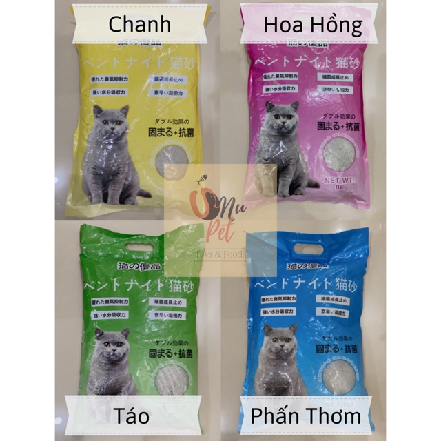 Cát vệ sinh mèo Nhật Bản - Bao 8 lít