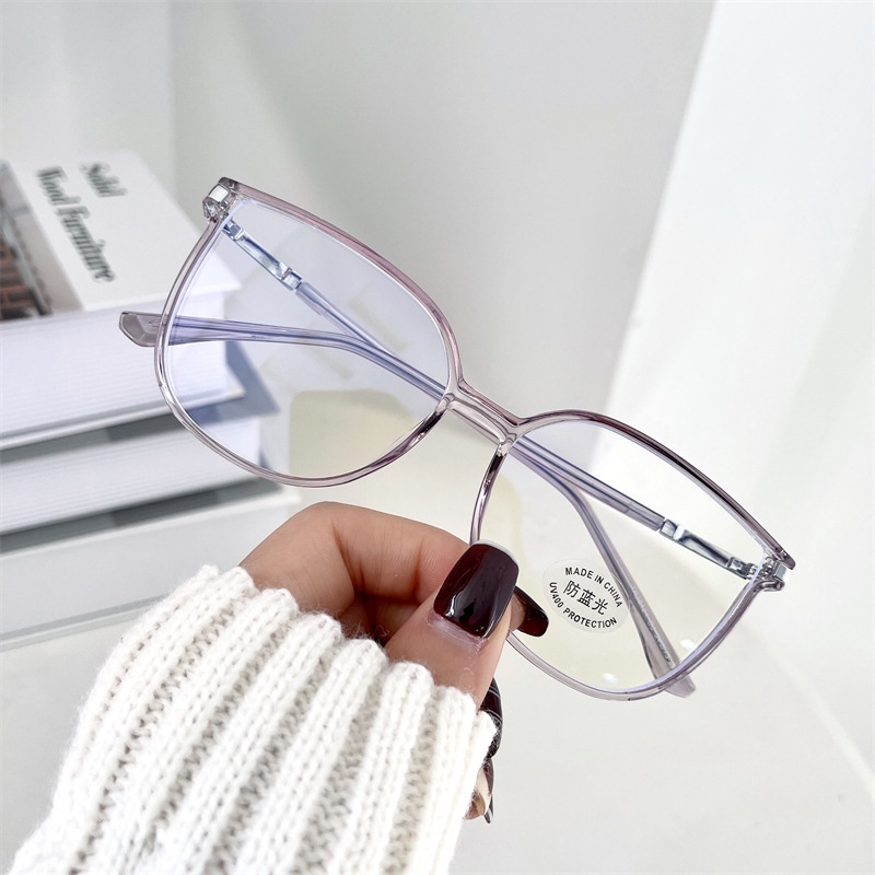 Kính cận VIENDO mắt mèo chống ánh sáng xanh tia UV thời trang có độ 0~ -6.0 độ dành cho nam và nữ