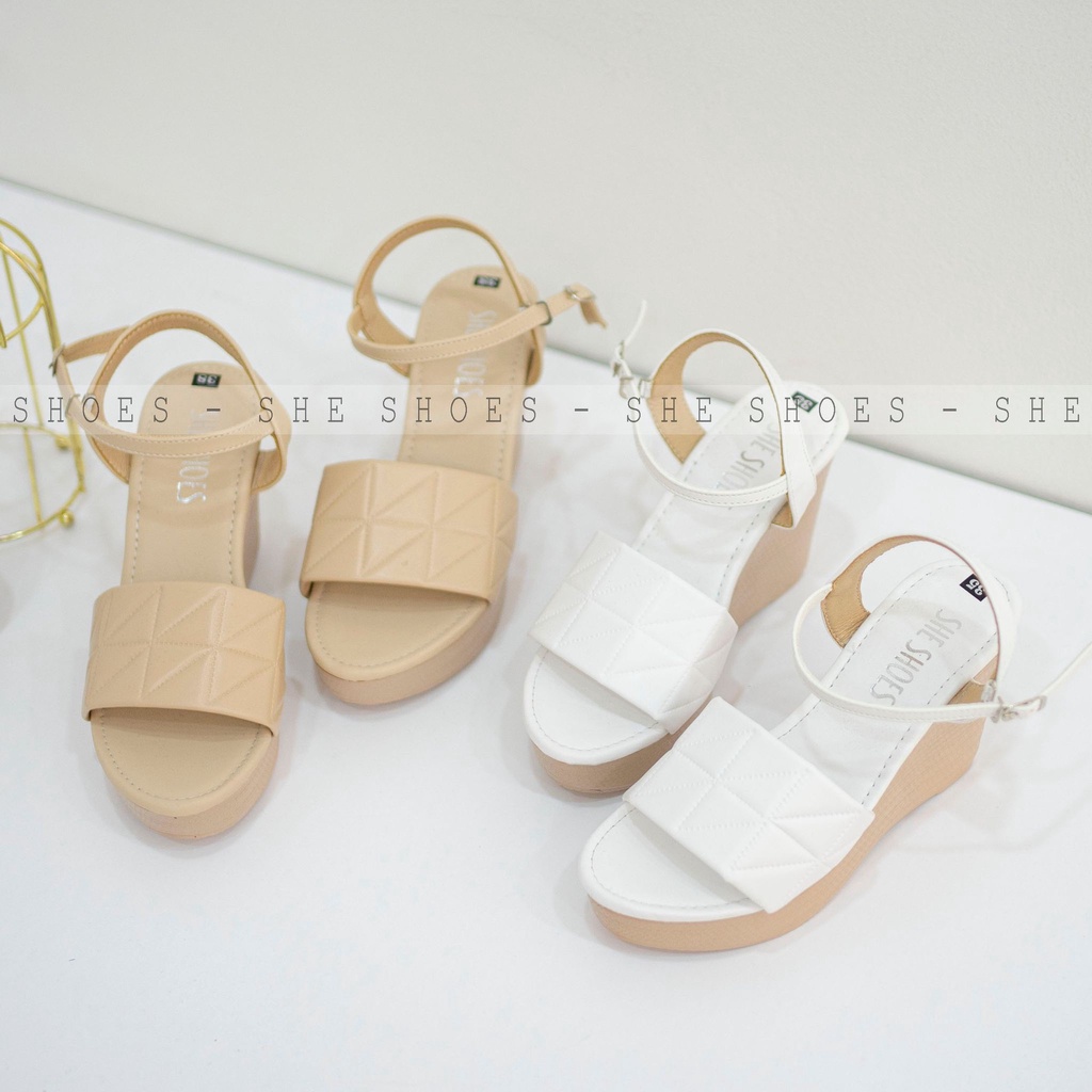 Giày sandal đế xuồng ♥️Freeship♥️ sandal quai ngang 9p siêu xinh. ĐỘC QUYỀN BỞI SHE SHOES - SDX09036