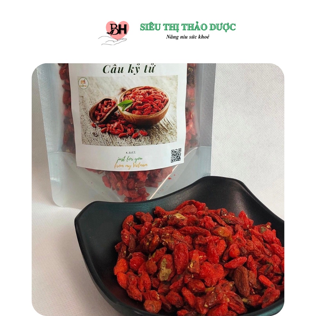 Kỷ tử đỏ hữu cơ loại 1 giúp giảm mỡ máu, giảm cân, điều hoà huyết áp, đẹp da, bổ gan phổi túi 500gr | BigBuy360 - bigbuy360.vn