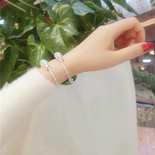 VÒng tay bạc 925 chuỗi hạt thời trang cá tính cho nữ
