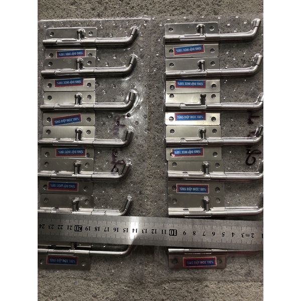CHỐT CỬA DỌC INOX 10CM