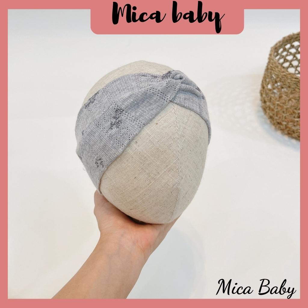 Băng đô mềm mại thoáng khí bản xoắn buộc cuộn dễ thương cho bé Mica baby BD03