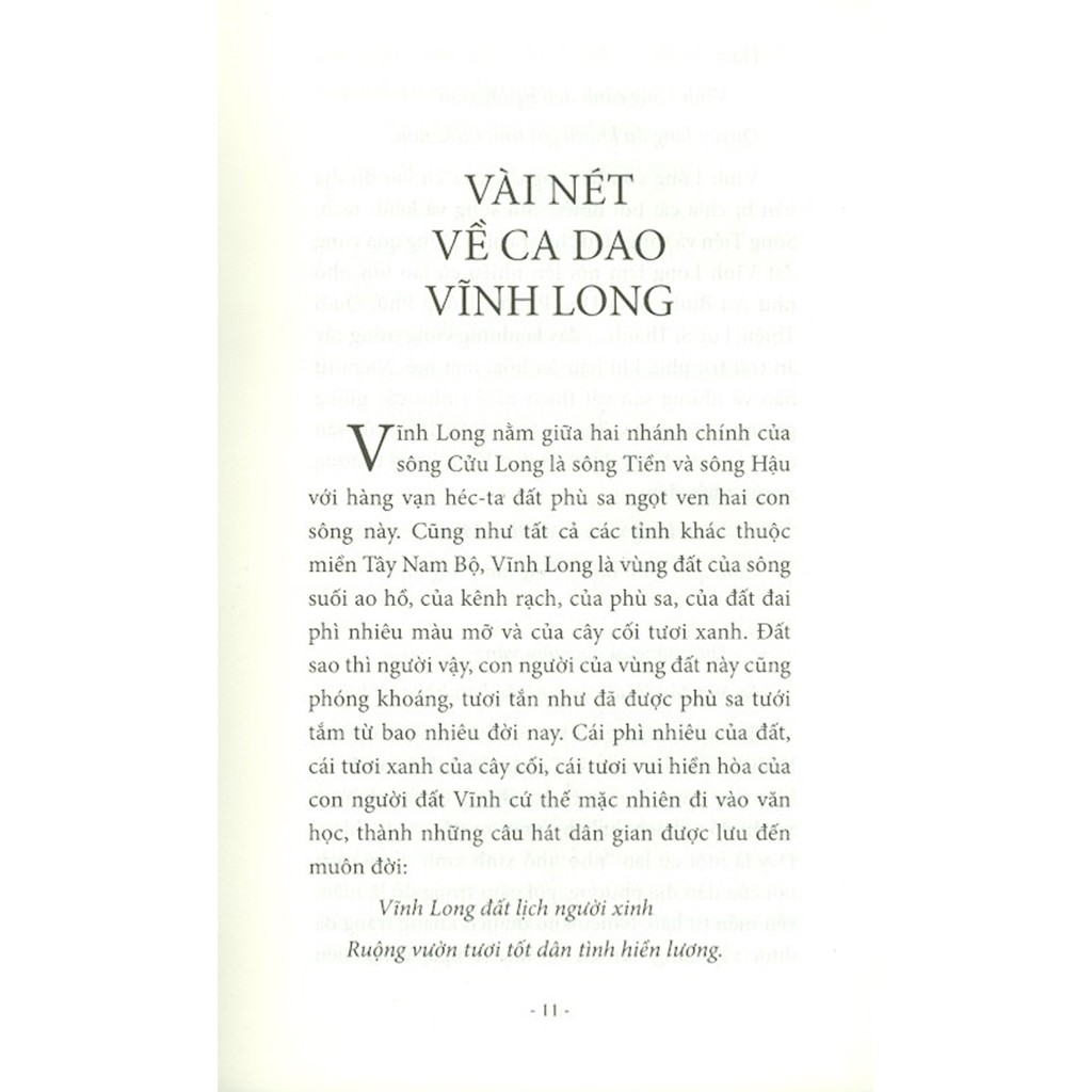 Sách - Văn Học Dân Gian Vĩnh Long (Tuyển Chọn Từ Tài Liệu Sưu Tầm Điền Dã) - Tập II