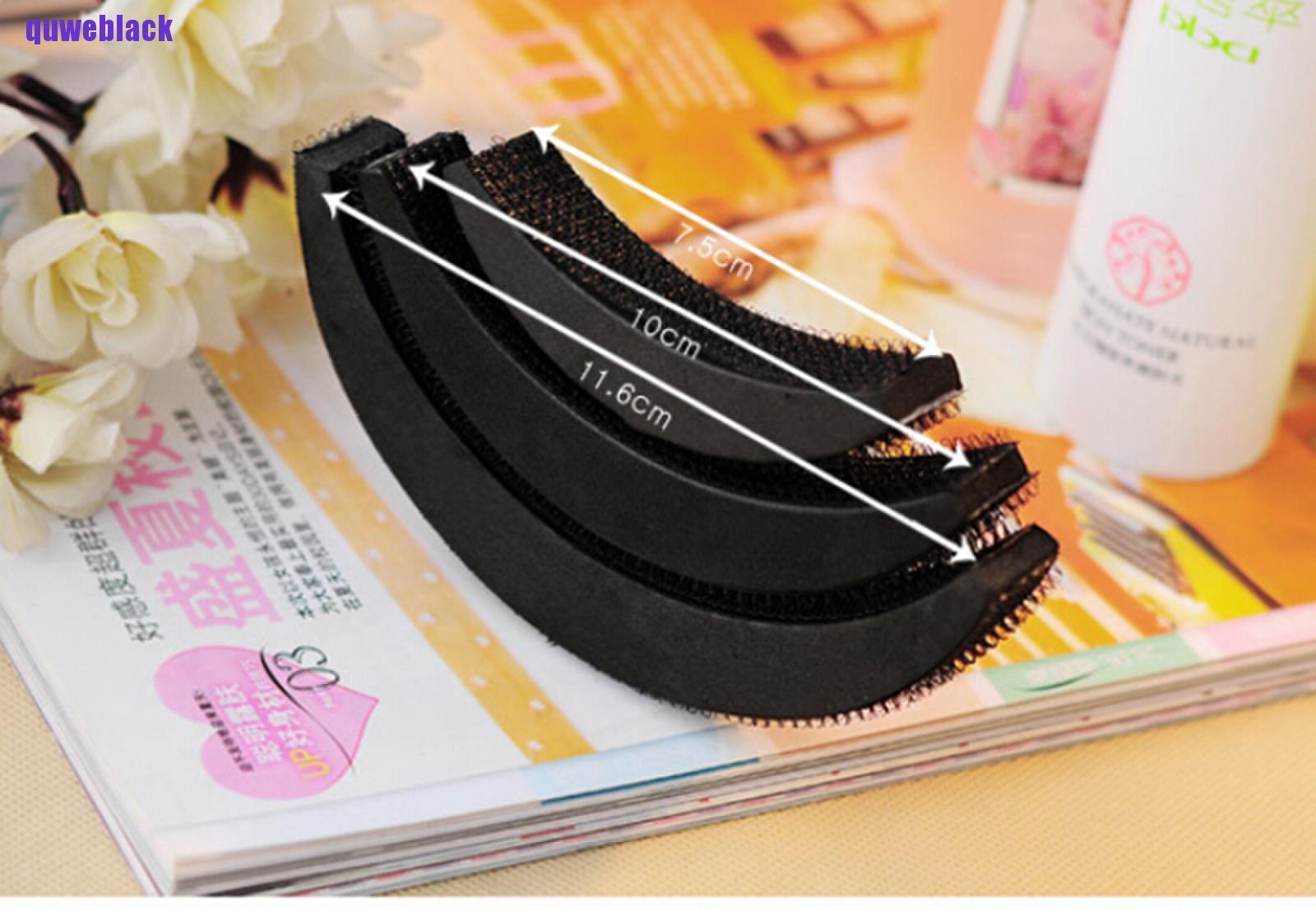 quweblack 3X Different Size Women Volume Hair Base DIY Bump Styling Insert Tool HOT LYG