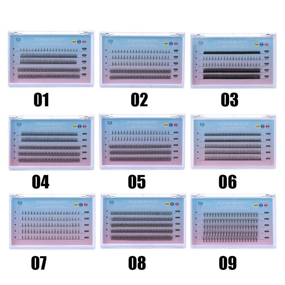 OCEANMAP Lông Mi Giả 5 Đường Nối Dài Hình Quạt Hỗn Hợp