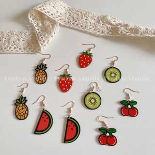 Khuyên tai / bông tai Hoa quả mỏng (có thay kẹp)