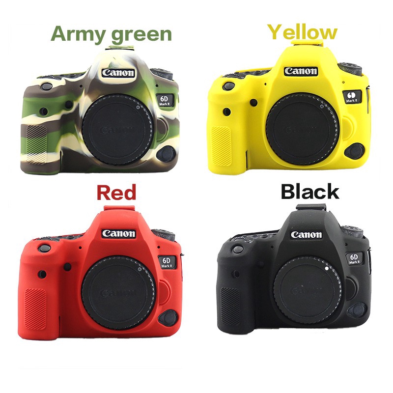 Ốp silicone mềm bảo vệ máy ảnh Canon EOS 6DII EOS 6D Markii