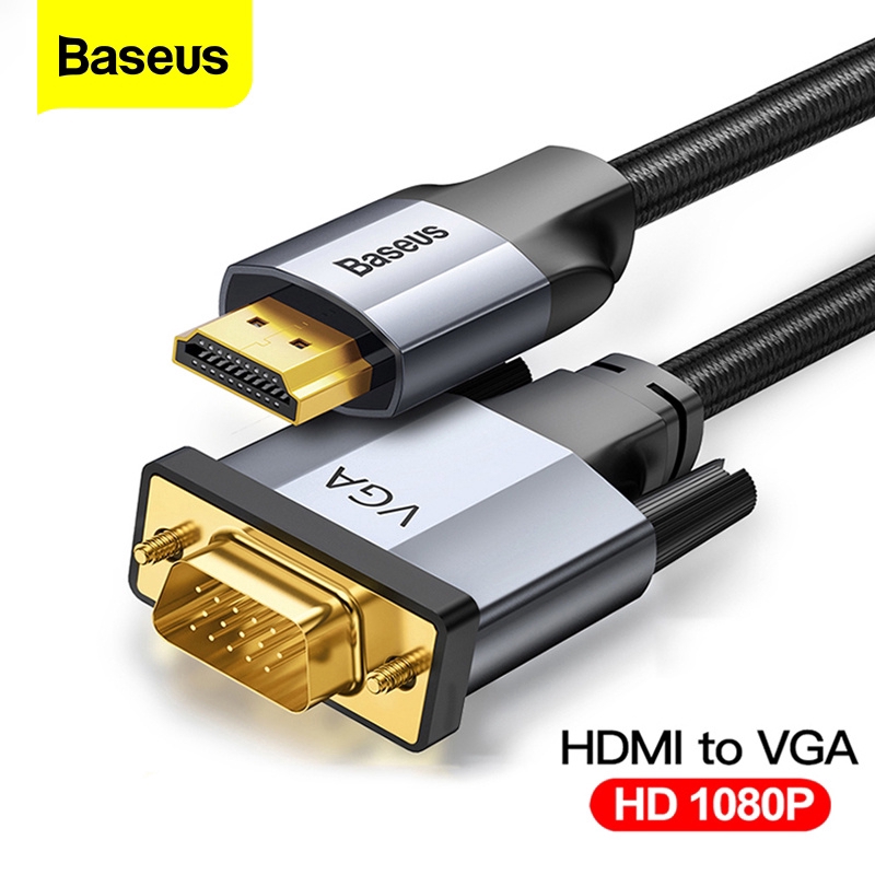 Dây Cáp Âm Thanh Baseus HDMI Sang VGA 1080P HD | BigBuy360 - bigbuy360.vn